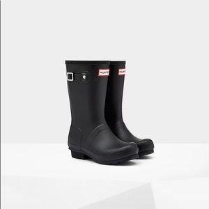 Hunter Rain Boots Matte Black 5Y/6.5W